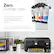 Alt View 27. Epson - EcoTank ET-2800 Wireless Color All-in-One Inkjet Cartridge-Free Supertank Printer - Black.