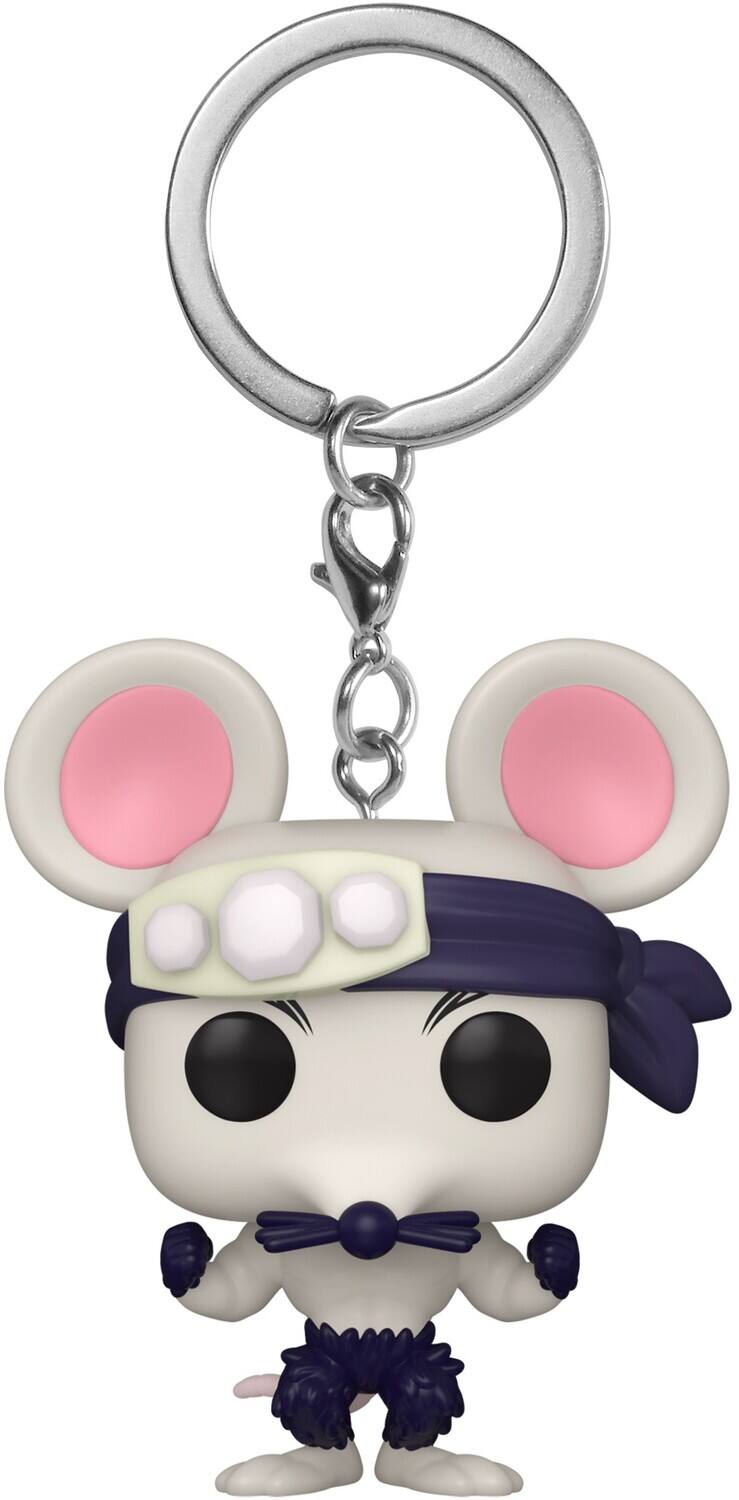 Front. Funko - FUNKO POP! KEYCHAIN: Demon Slayer S5 - Muscle Mouse   - Collectibles - Multicolor.