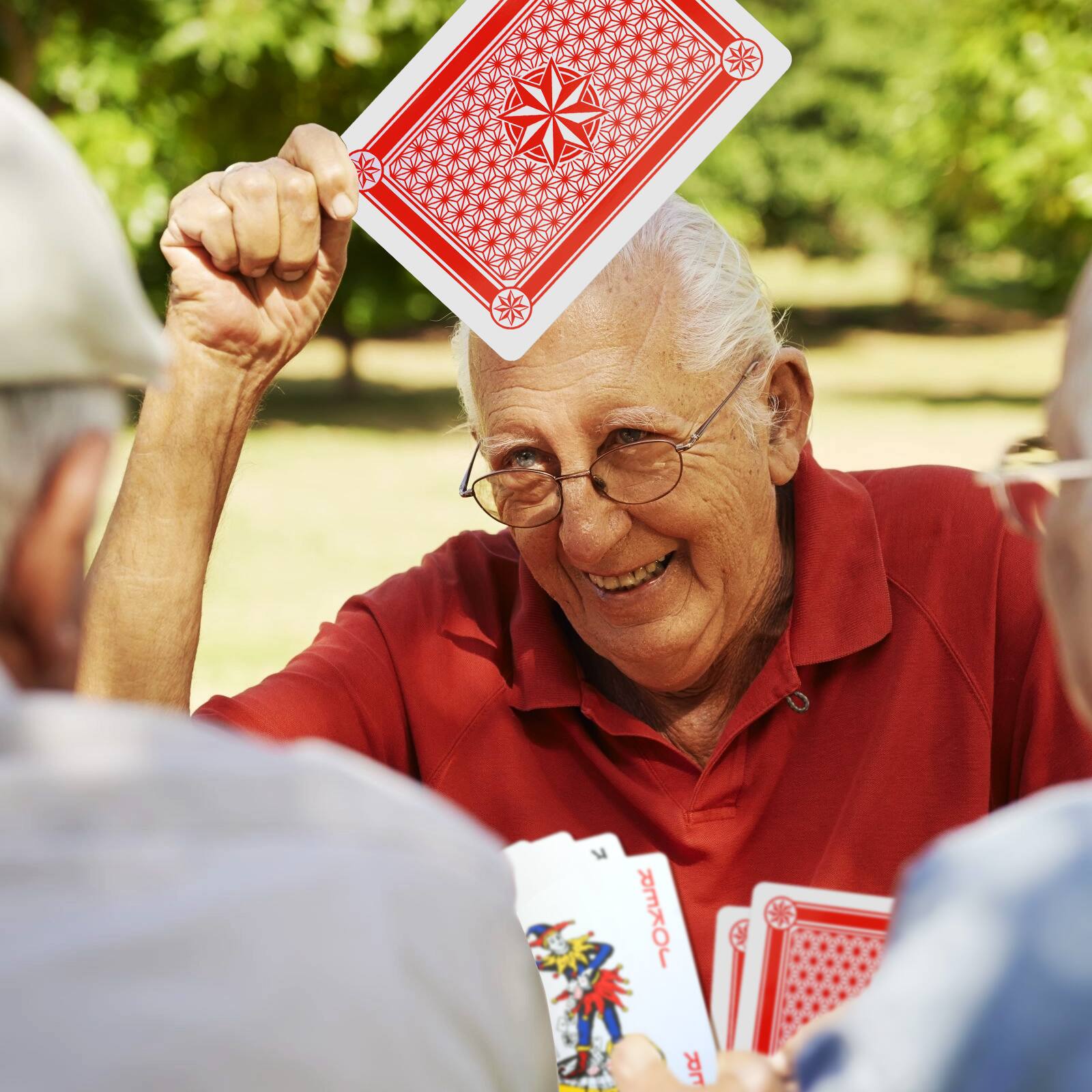 Alt View 3. GSE Games & Sports Expert - 5"x7" Jumbo Playing Cards, Large Deck of Playing Cards, Oversized Playing Cards Deck for Kids & Seniors.