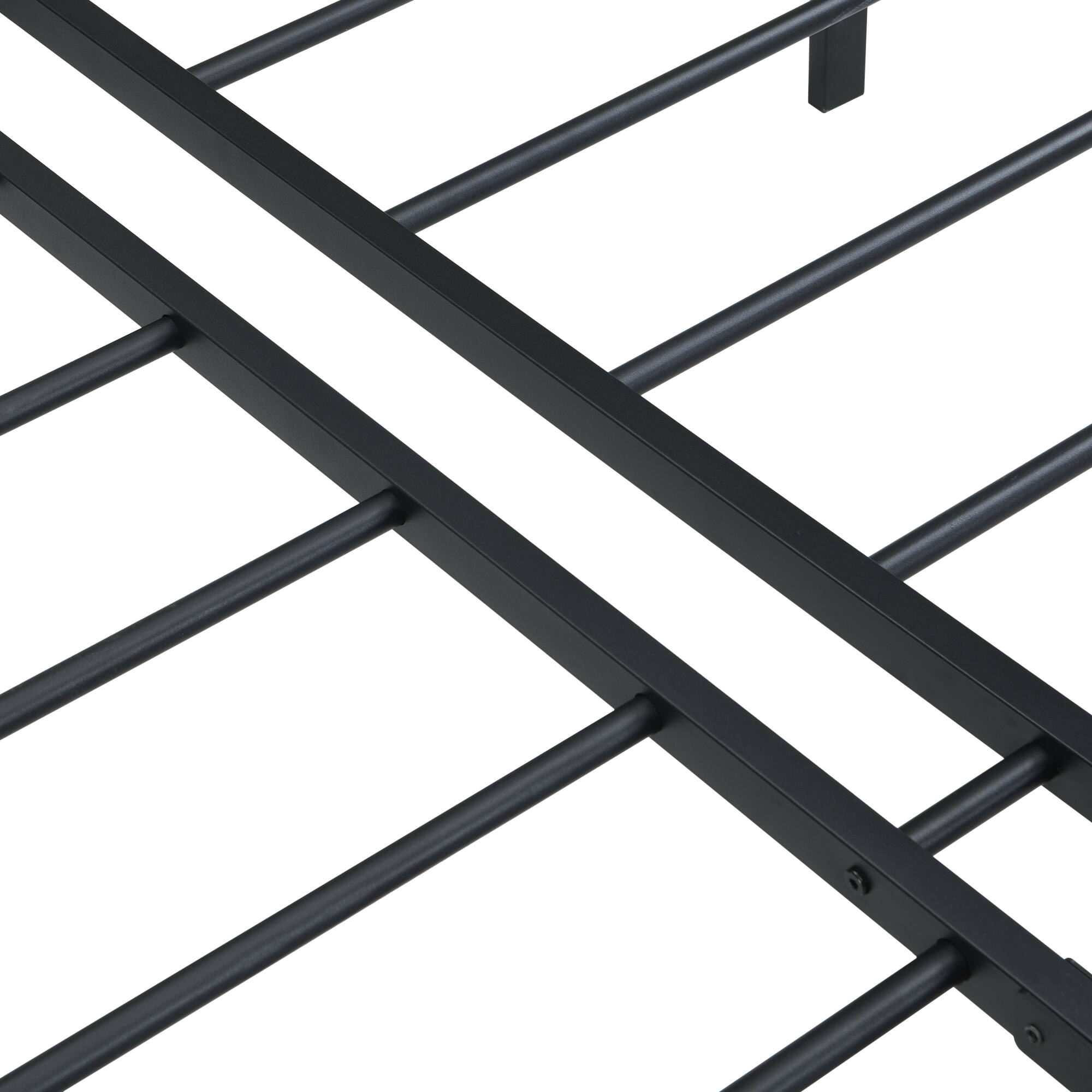 Alt View 5. GOODSILO - Heavy Duty Full Size Metal Bed Frame with Quick Assembly and Noise-Free Design - Black.