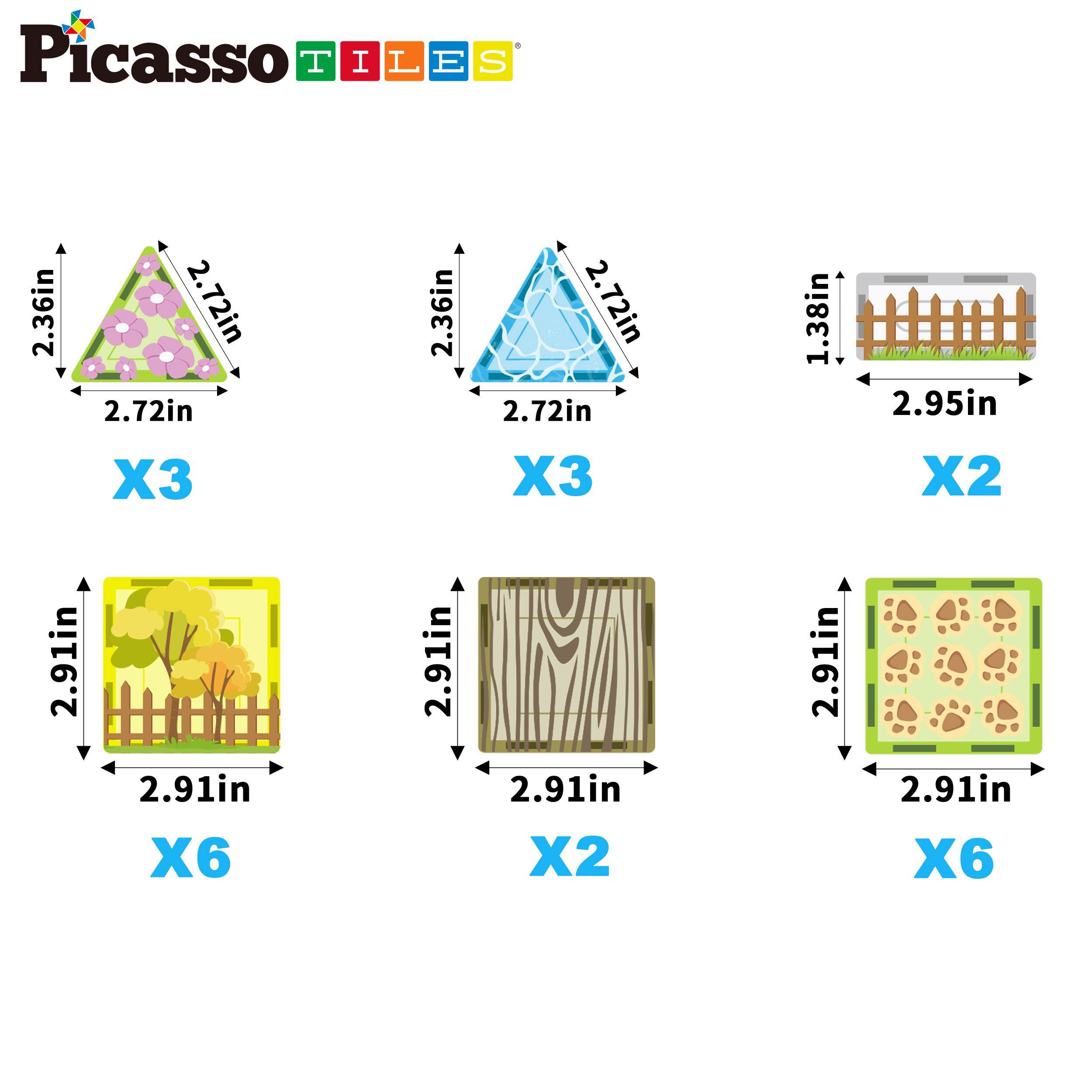 Picasso Tiles
2.36in 2.72in 2.72in X3
2.36in 2.72in 2.72in X3
1.38in 2.95in X2
2.91in 2.91in X6
2.91in 2.91in X2
2.91in 2.91in X6