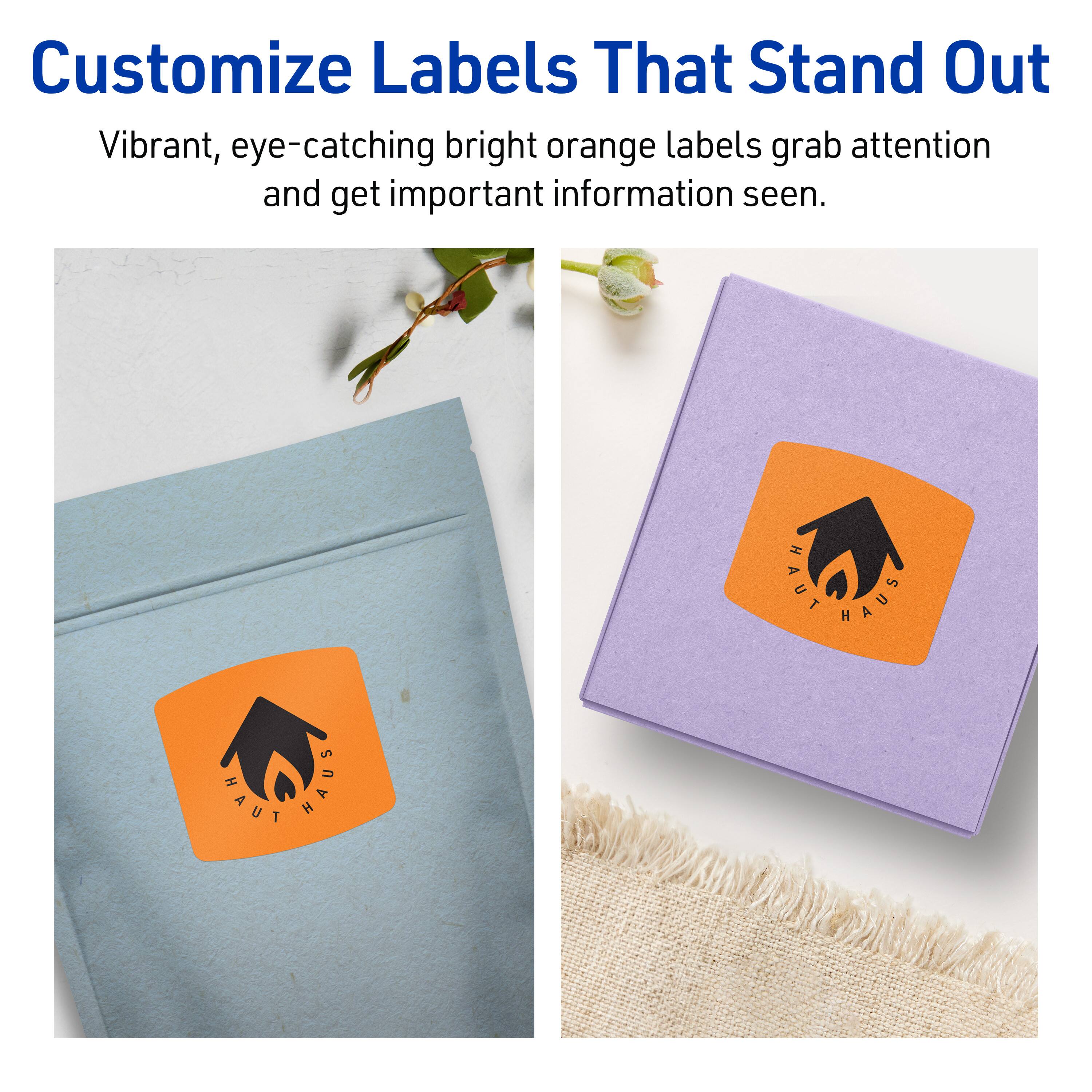 Customize Labels That Stand Out

Vibrant, eye-catching bright orange labels grab attention and get important information seen.

HAUT HAUS HAUT HAUS