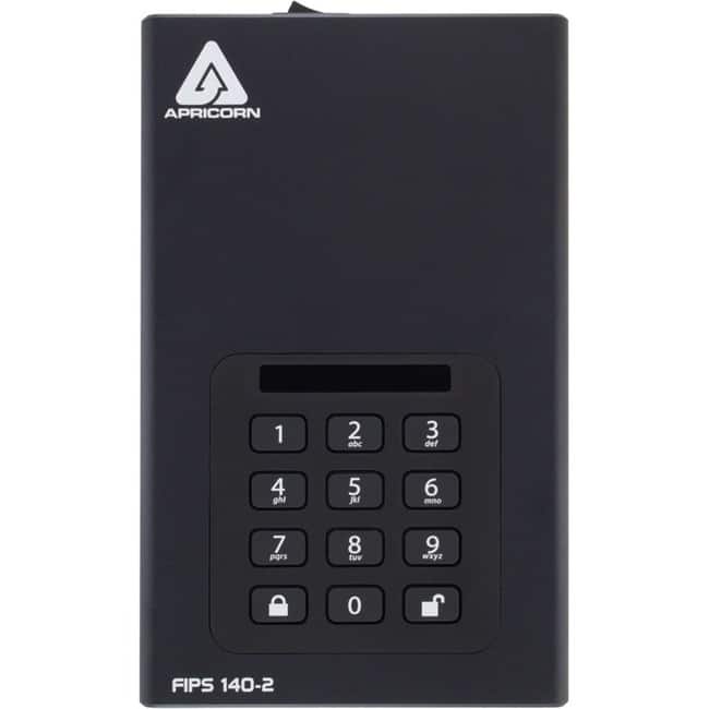 Apricorn - Aegis Padlock DT FIPS ADT-3PL256F-20TB 20 TB Desktop Hard Drive - External - Desktop PC Device Supported - USB - Unknown