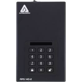 Apricorn - Aegis Padlock DT FIPS ADT-3PL256F-20TB 20 TB Desktop Hard Drive - External - Desktop PC Device Supported - USB - Unknown