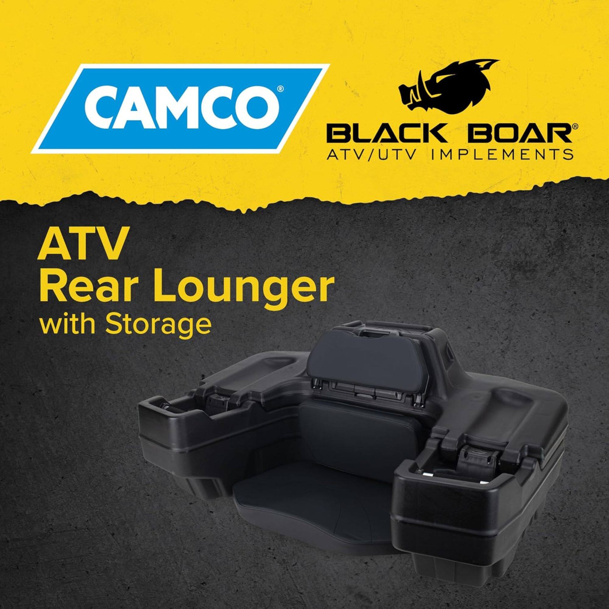 CAMCO BLACK BOAR ATV/UTV IMPLEMENTS ATV Rear Lounger with Storage