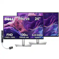 DELL PRO 24 24" : : FHD (1920 x 1080) 100Hz Anti-Glare Refresh rate Screen