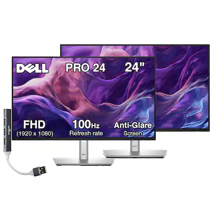 DELL PRO 24 24" : : FHD (1920 x 1080) 100Hz Anti-Glare Refresh rate Screen