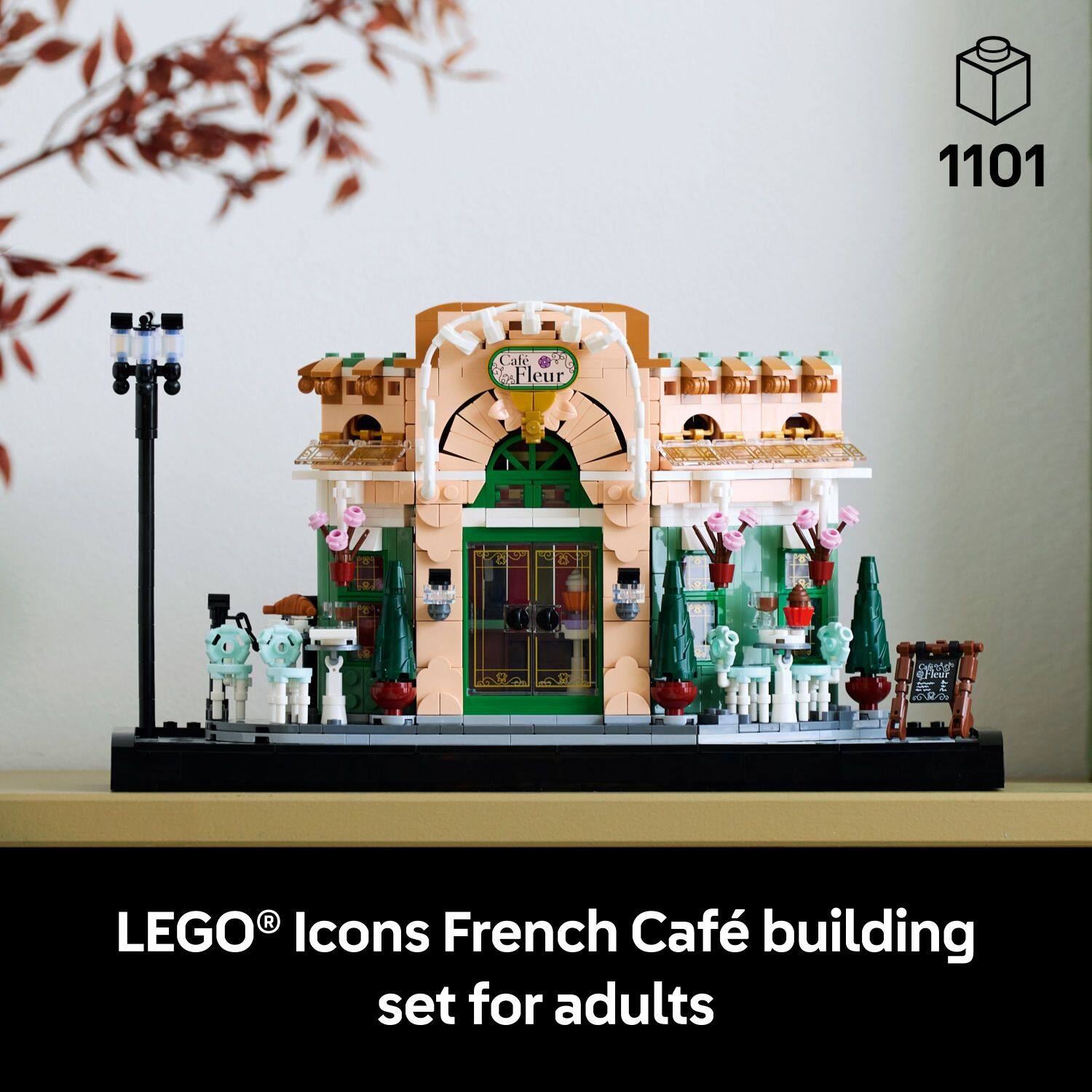 1101 Cafe Fleur de Lys E - R LEGO Icons French Cafe building set for adults