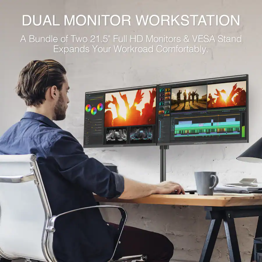 Packard Monitor Packard Bell airFrame Workstation – 2× 21