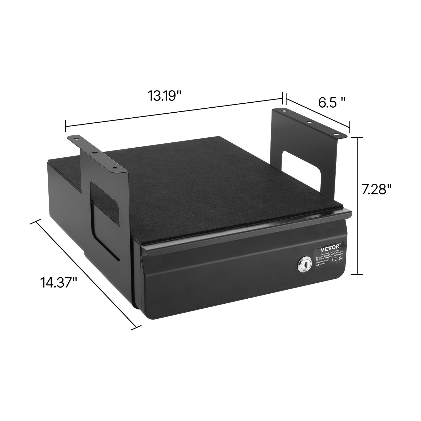 13.19"  
6.5"  
7.28"  
14.37"  

VEVOR