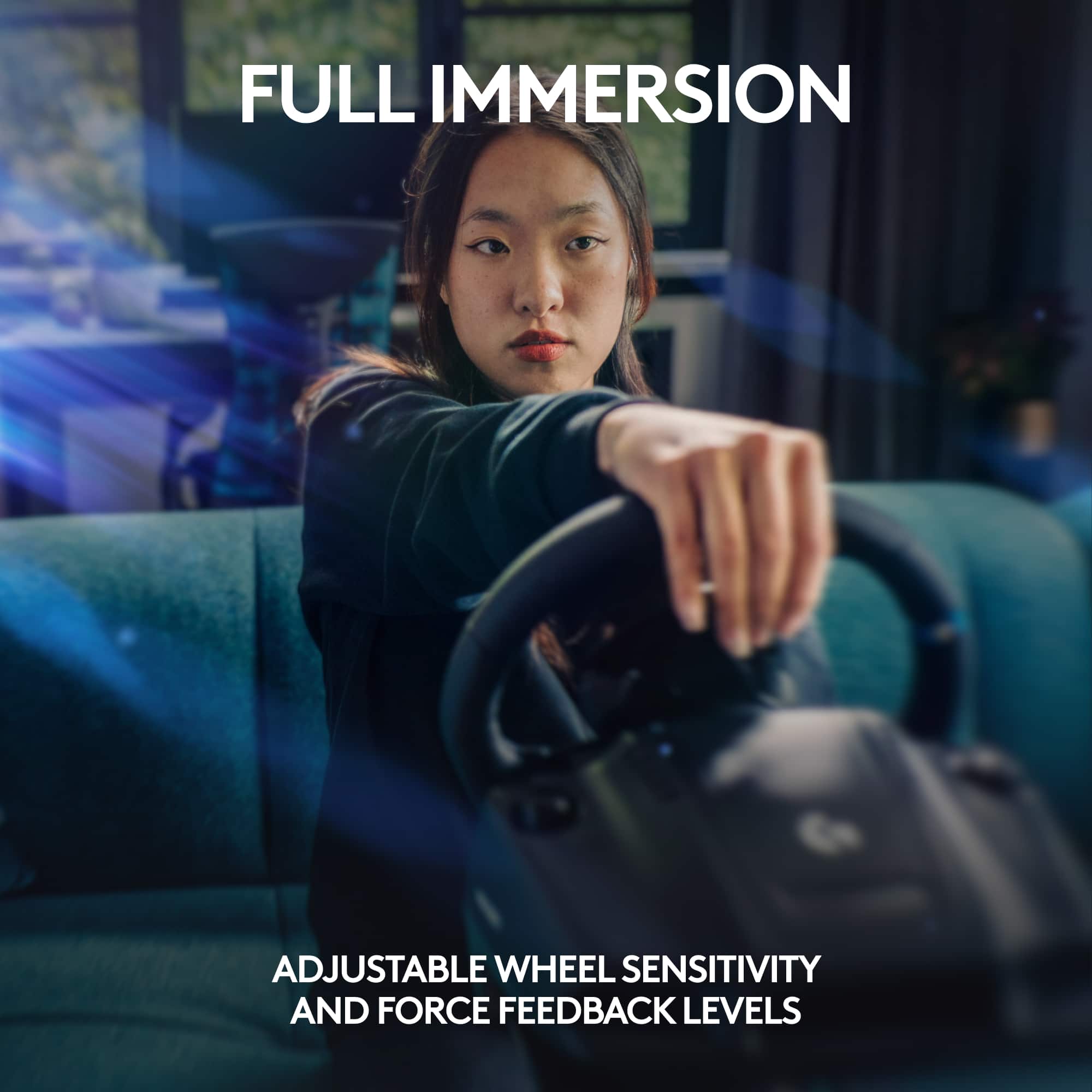 Full Immersion: Adjustable Wheel Sensitivity and Force Feedback Levels
