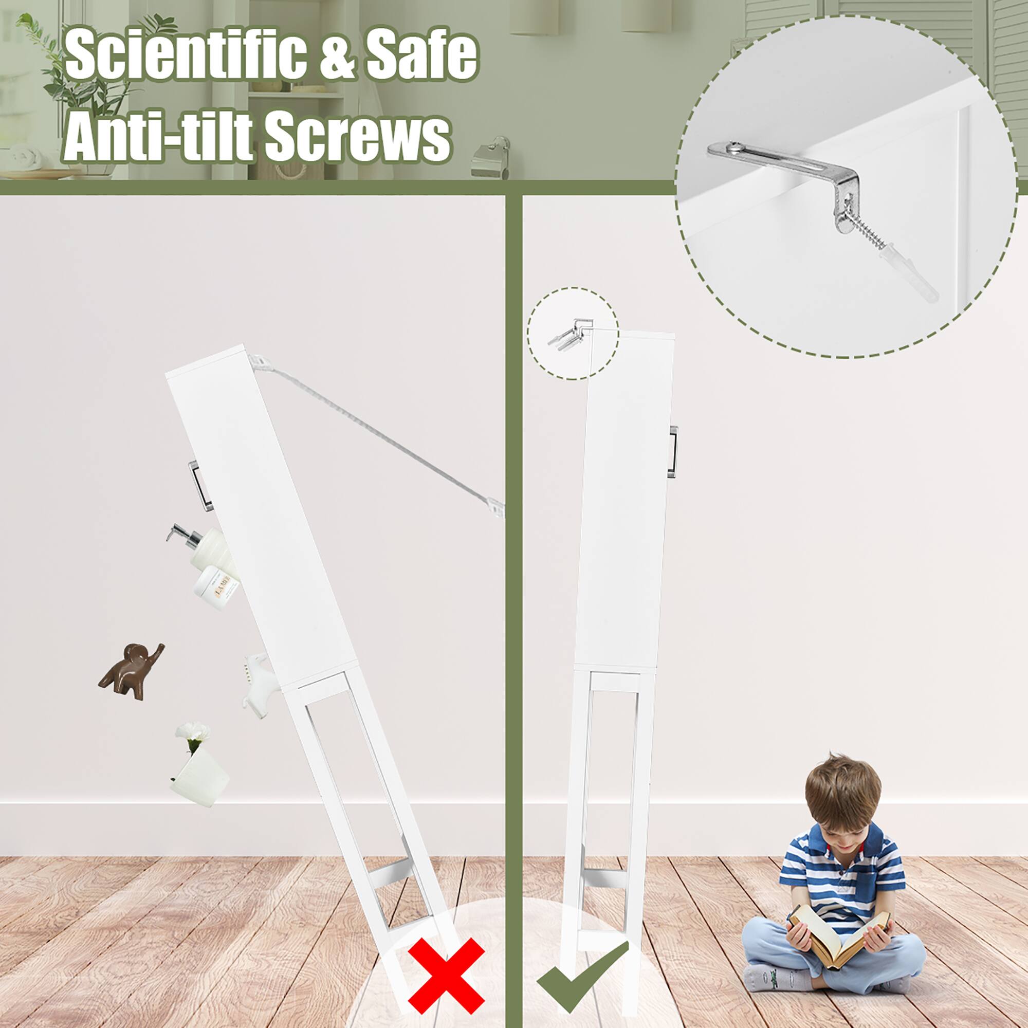 Scientific & Safe Anti-tilt Screws