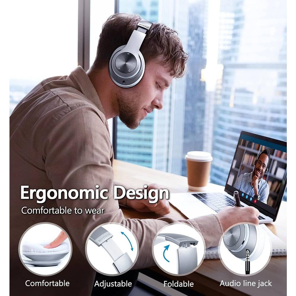 Ergonomic Design  
Comfortable to wear  

- Comfortable  
- Adjustable  
- Foldable  
- Audio line jack
