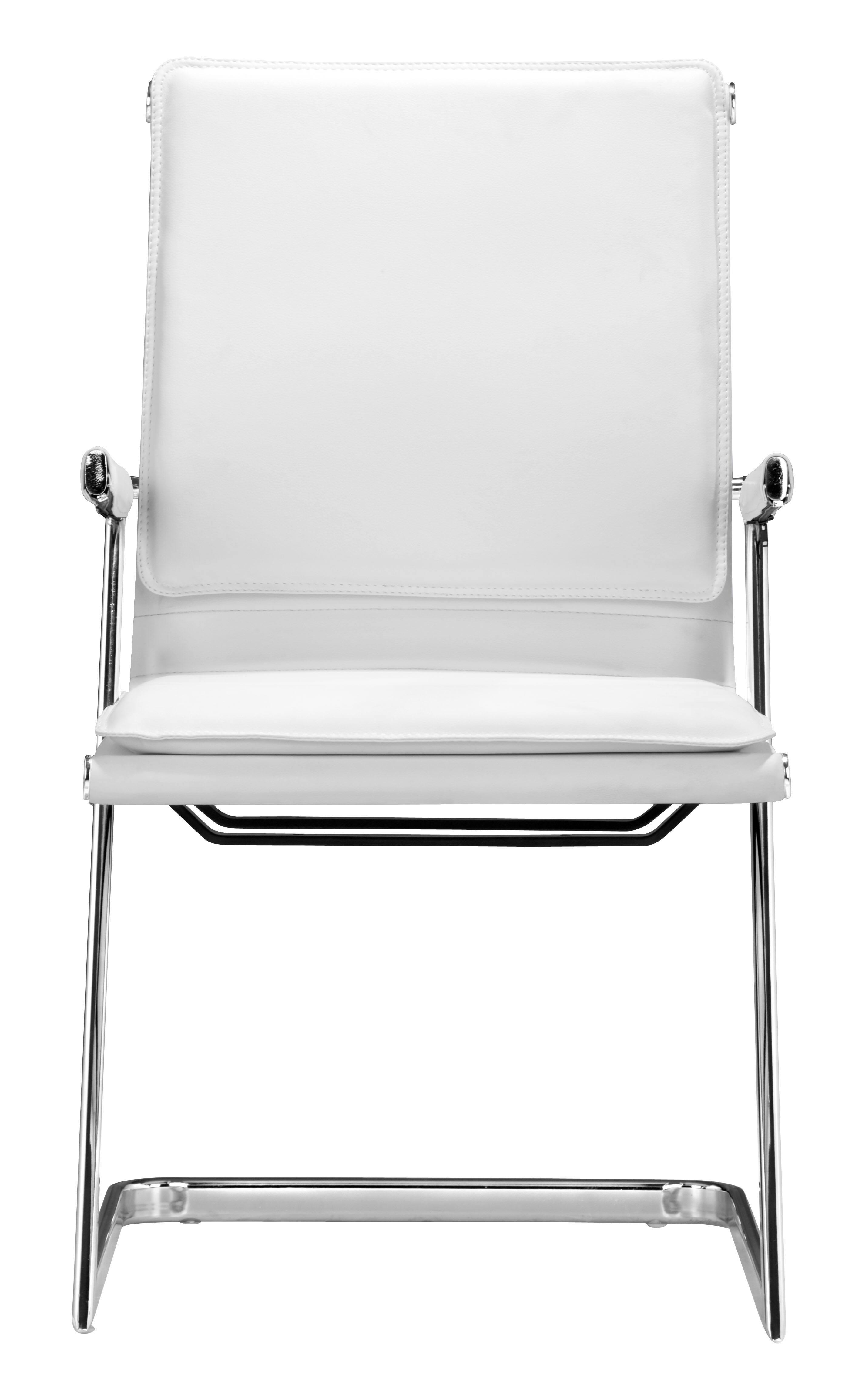 Alt View 1. Hivvago - Lider Plus Conference Chair (Set of 2) White - White.