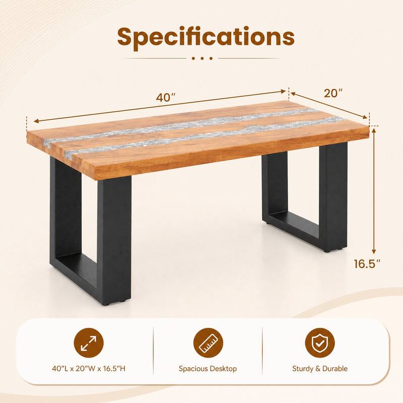 Specifications

40" L x 20" W x 16.5" H

Spacious Desktop

Sturdy & Durable