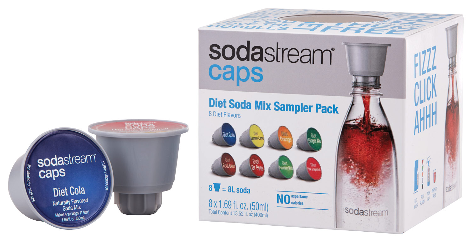 Best Buy: SodaStream Diet Sodamix Caps Variety Pack (8-Count) Gray 