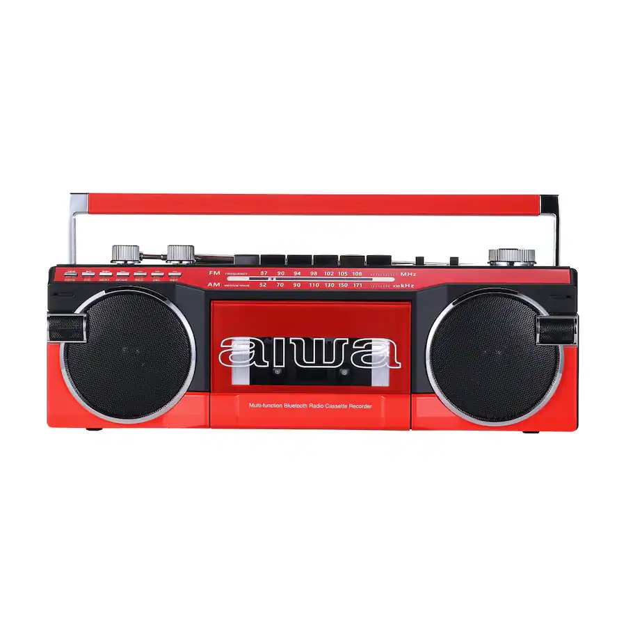Aiwa StreetJam Retro Bluetooth Boombox with CD Player, AM/FM Analog ...