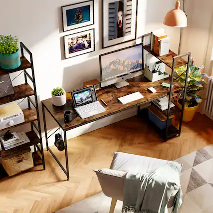 I have a laptop on my desk.