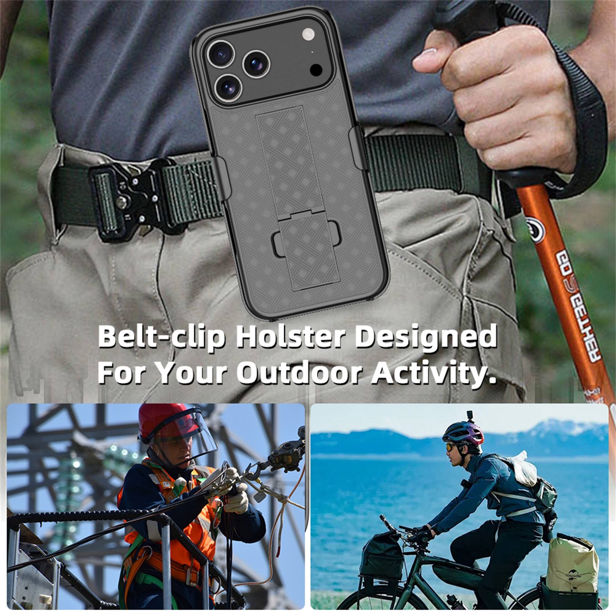 Belt-clip Holster Designed For Your Outdoor Activity.