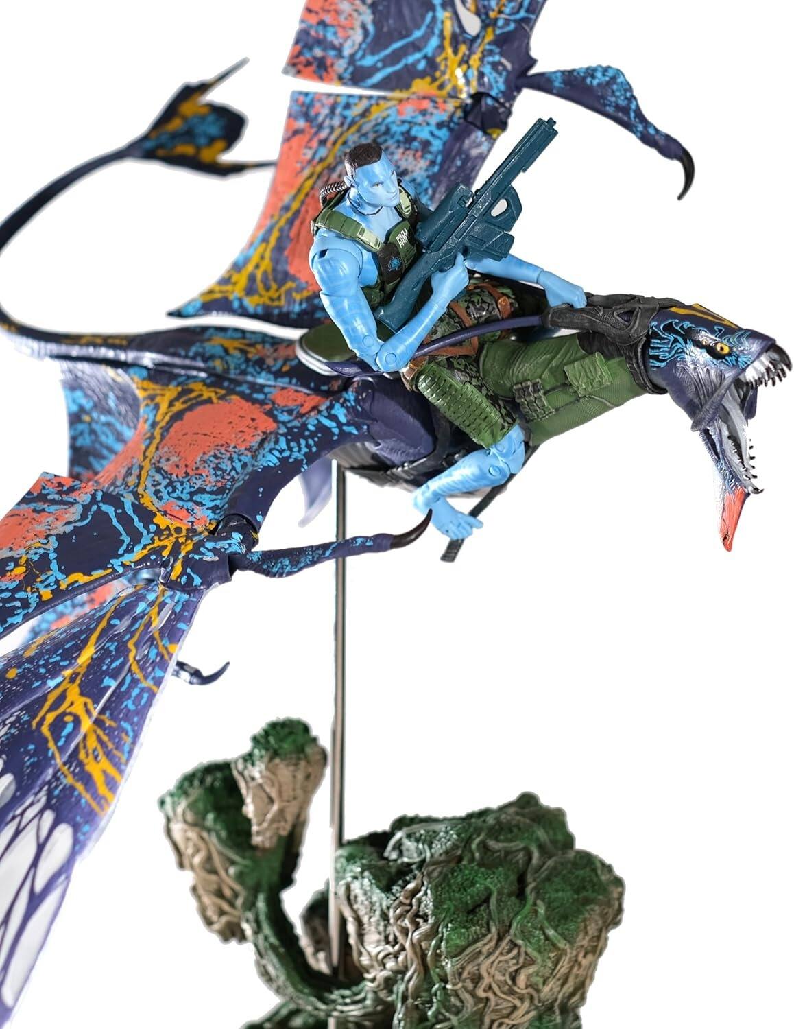 Alt View 2. McFarlane Toys - McFarlane Toys: Avatar Way of the Water: Quaritch & Banshee SDCC Exclusive Figures.