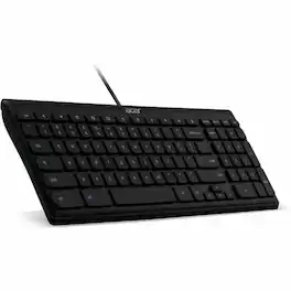 Acer - AKB910 Keyboard - Cable Connectivity - USB Interface - English (US) - PC - Black