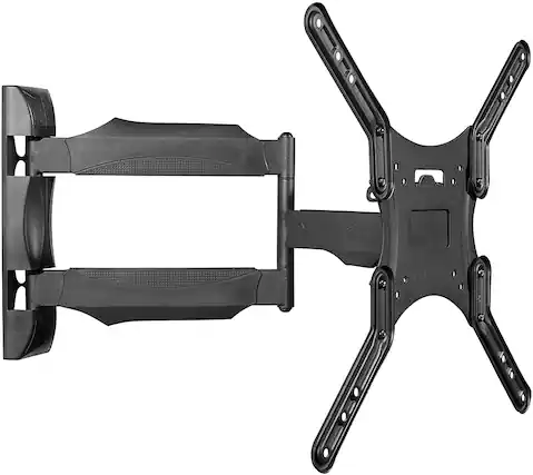Angle. Kanto - Full-Motion Wall Mount for Most 26" - 55" Flat-Panel TVs - Black.