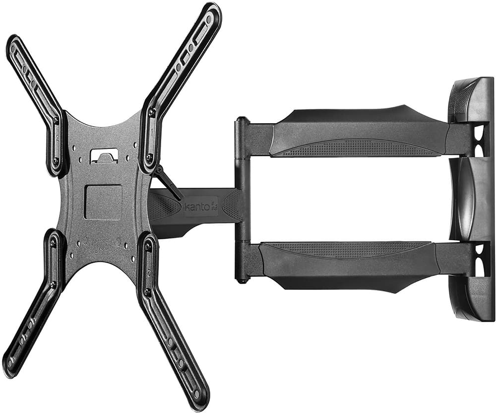 Left. Kanto - Full-Motion Wall Mount for Most 26" - 55" Flat-Panel TVs - Black.