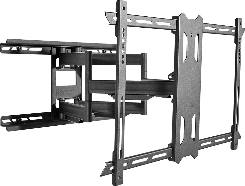 Angle. Kanto - Full-Motion TV Wall Mount for Most 37" - 75" TVs - Extends 21.8" - Black.