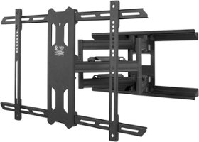 Kanto - Full-Motion TV Wall Mount for Most 37" - 75" TVs - Extends 21.8" - Black - Front_Zoom