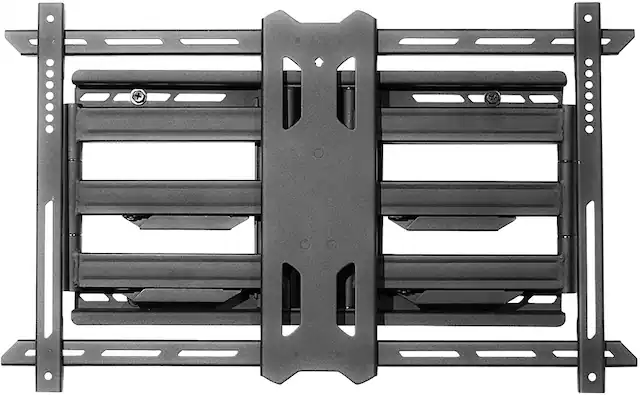 Front. Kanto - Full-Motion TV Wall Mount for Most 37" - 75" TVs - Extends 21.8" - Black.