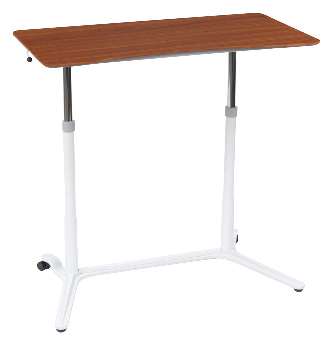 Calico Designs Sierra Adjustable Height Sit-to Stand Desk in White / Cherry # 51231