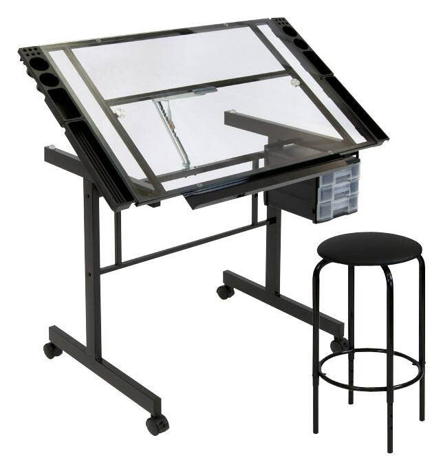 Studio Designs - Vision Craft Center - Black/Clear-Front_Standard 