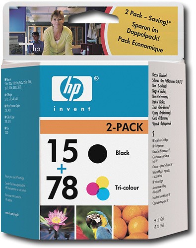  HP - Combo Pack Ink Cartridge - Black, Color - Black/ Tricolor