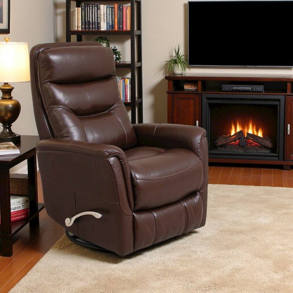Back. Starlight Canyon Home - Robust Recliner Nursery Glider Set – Elegant Boucle Chairs for Comfort - Brown.