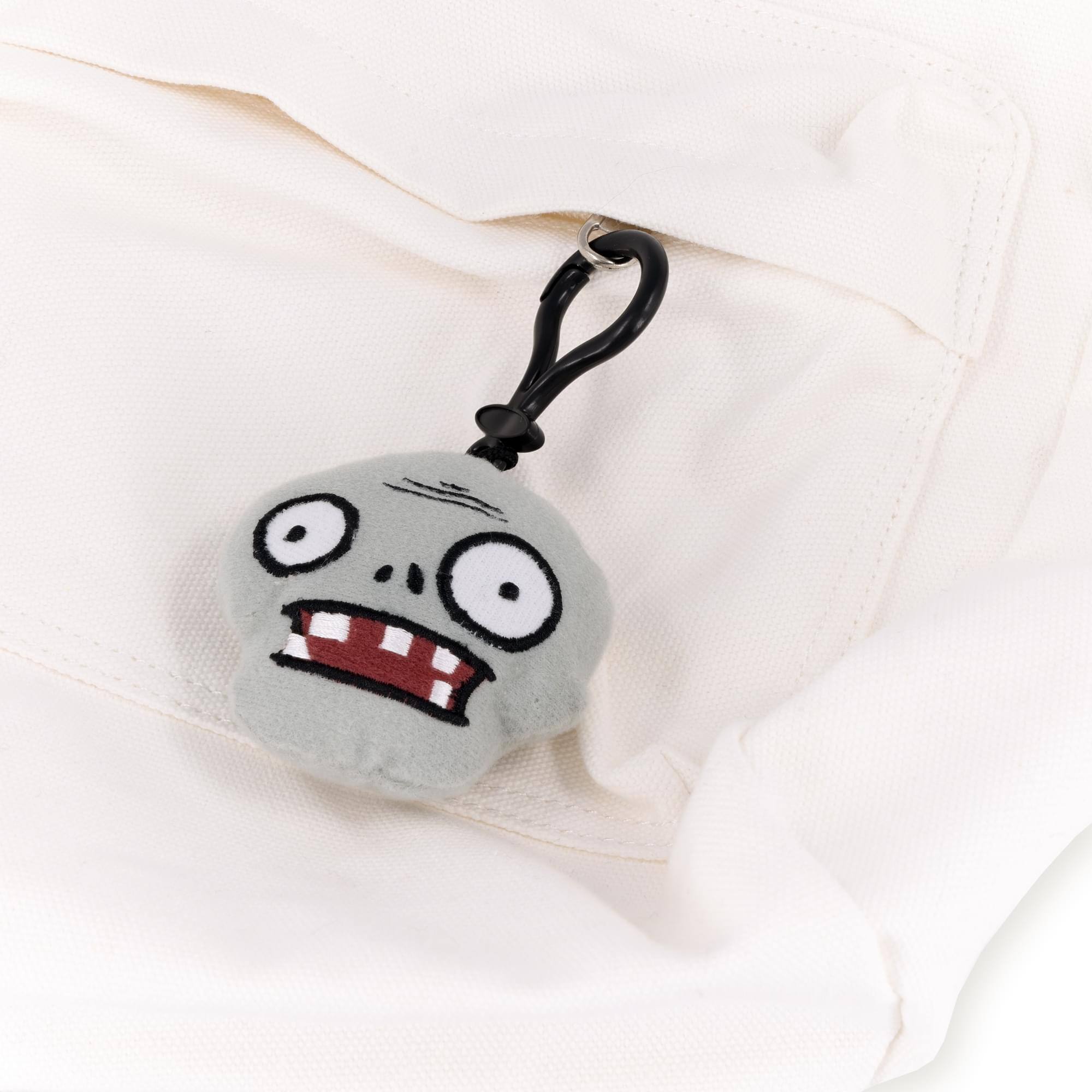 Alt View 3. PowerHouse Toys - Plant Vs Zombies Plush Clip-On: Zombie - Multi-Color.