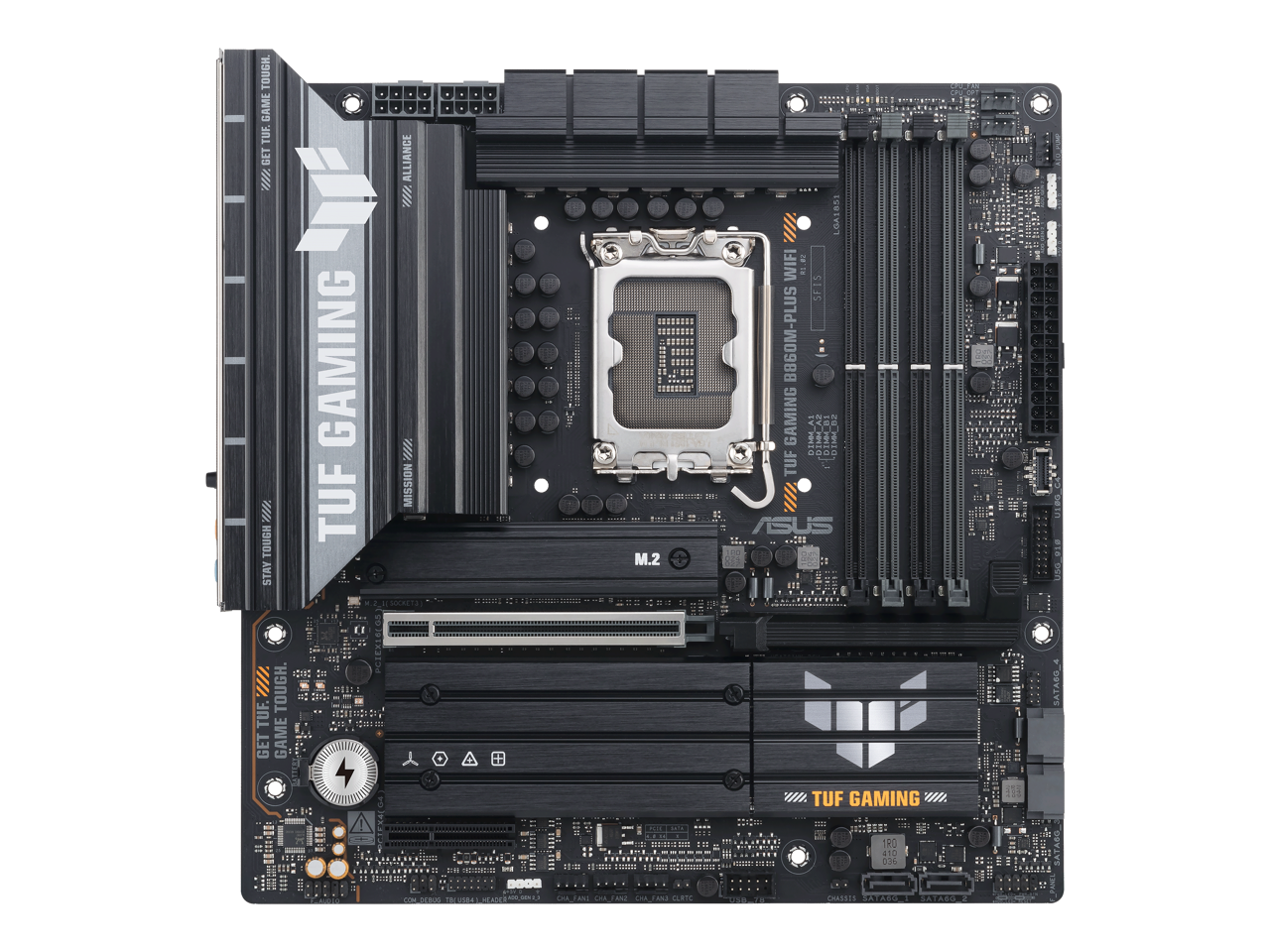 TUF GAMING  
GET TUF GAME TOUGH!  
TUF GAMING B660M-PLUS WIFI D4  
ASUS  
M.2  
TUF GAMING  
GET TUF GAME TOUGH!  
TUF GAMING B660M-PLUS WIFI D4  
ASUS