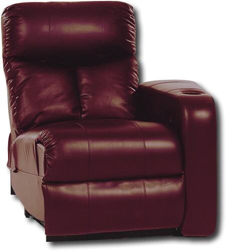 Angle Standard. Berkline - Leather Home Theater Recliner with Right Curved Arm.