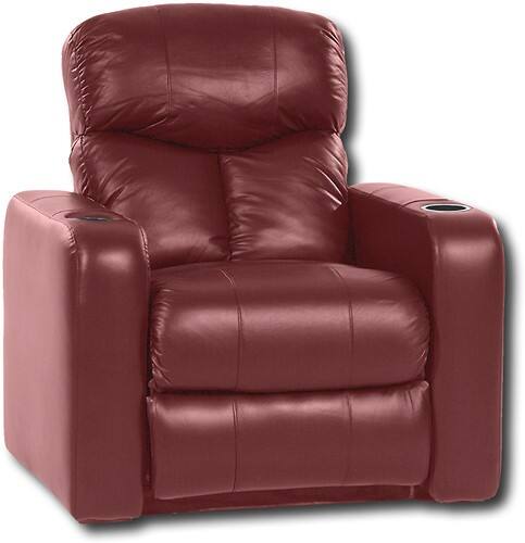 Angle Standard. Berkline - Leather Home Theater Recliner with 2 Straight Arms.