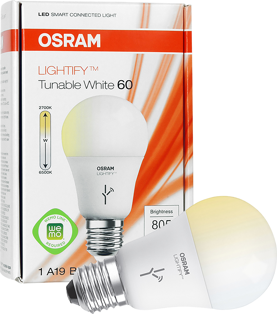 geluid Berg kleding op Onhandig Best Buy: OSRAM LIGHTIFY Smart LED Light Bulb Adjustable White 73793