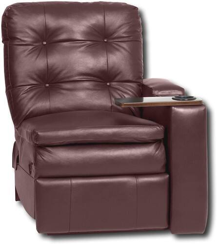 Angle Standard. Berkline - Leather Home Theater Recliner with Straight Right Arm.