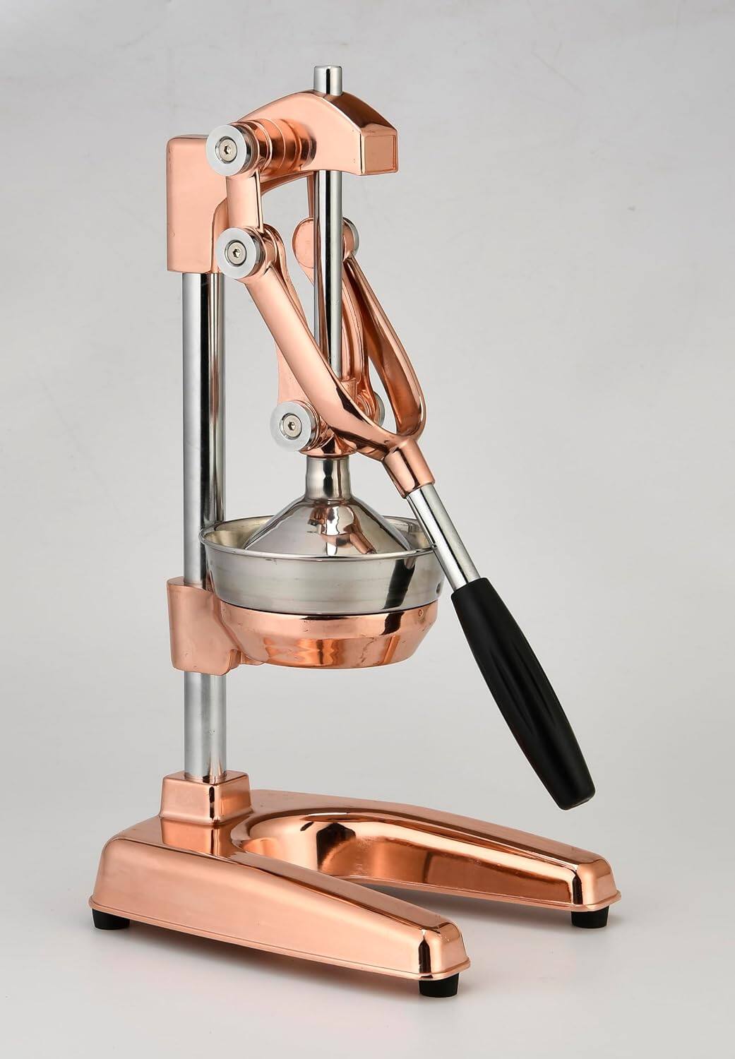 Left. Zulay Kitchen - Zulay Kitchen Professional Citrus Juicer - Heavy Duty Manual Orange Juicer and Lime Squeezer Press Stand - Rose Gold.