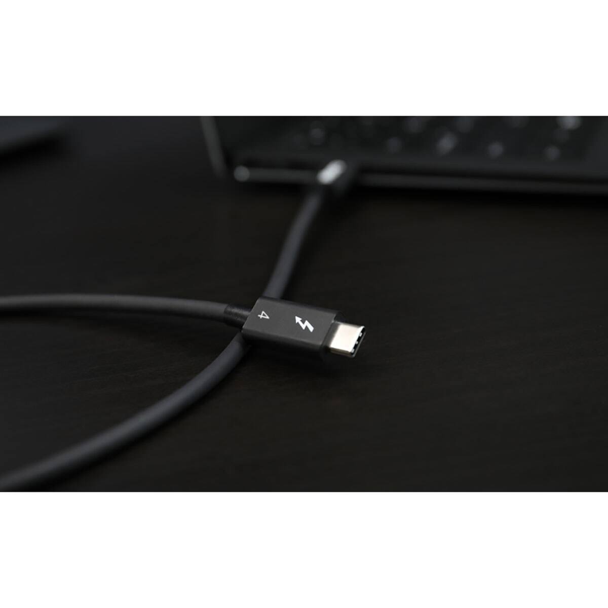 Alt View 9. CalDigit - CalDigit 2.6' 100W Thunderbolt 4 USB-C Cable, Black.