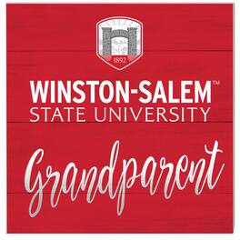 Jardine - Winston-Salem State Rams 10'' x 10'' Grandparent Plaque - Red