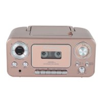 Studebaker - BT Series Portable Bluetooth CD Player with AM/FM Stereo - Rose Gold - Front_Zoom