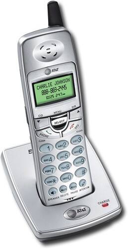 Angle Standard. AT&T - 5.8GHz Cordless Expansion Handset for Select AT&T Expandable Phone Systems.