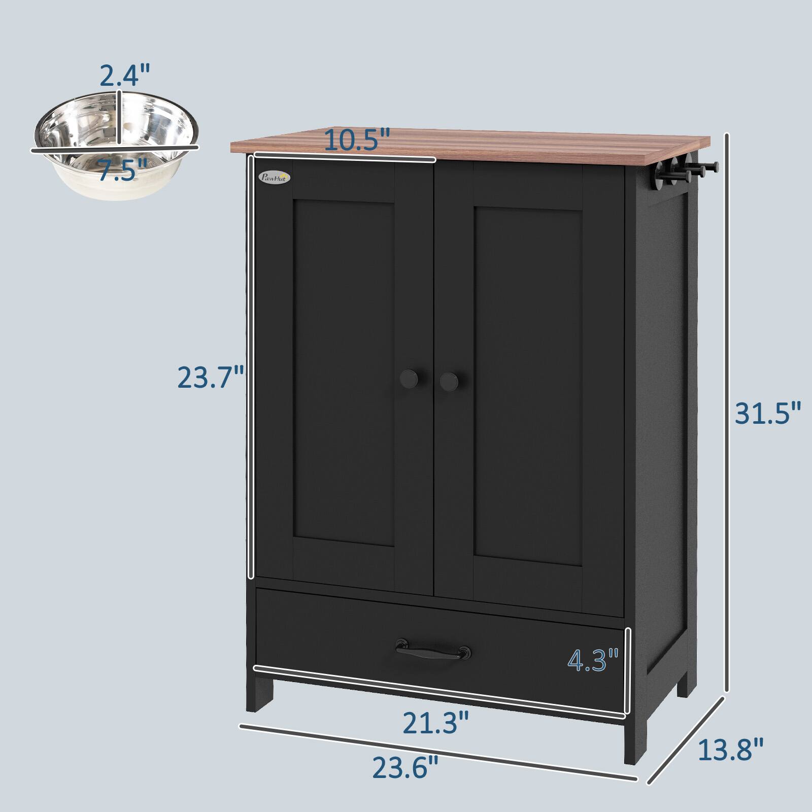 2.4"  
7.5"  
10.5"  
23.7"  
31.5"  
4.3"  
21.3"  
23.6"  
13.8"