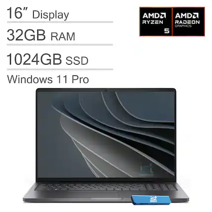16" Display
32GB RAM
1024GB SSD
Windows 11 Pro
AMD Ryzen 5
AMD Radeon Graphics