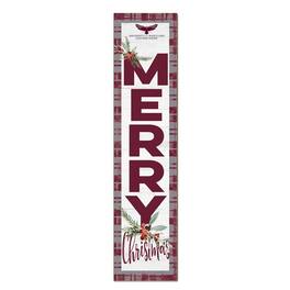 Jardine - Maryland Eastern Shore Hawks 12'' x 48'' Outdoor Merry Christmas Leaner - White