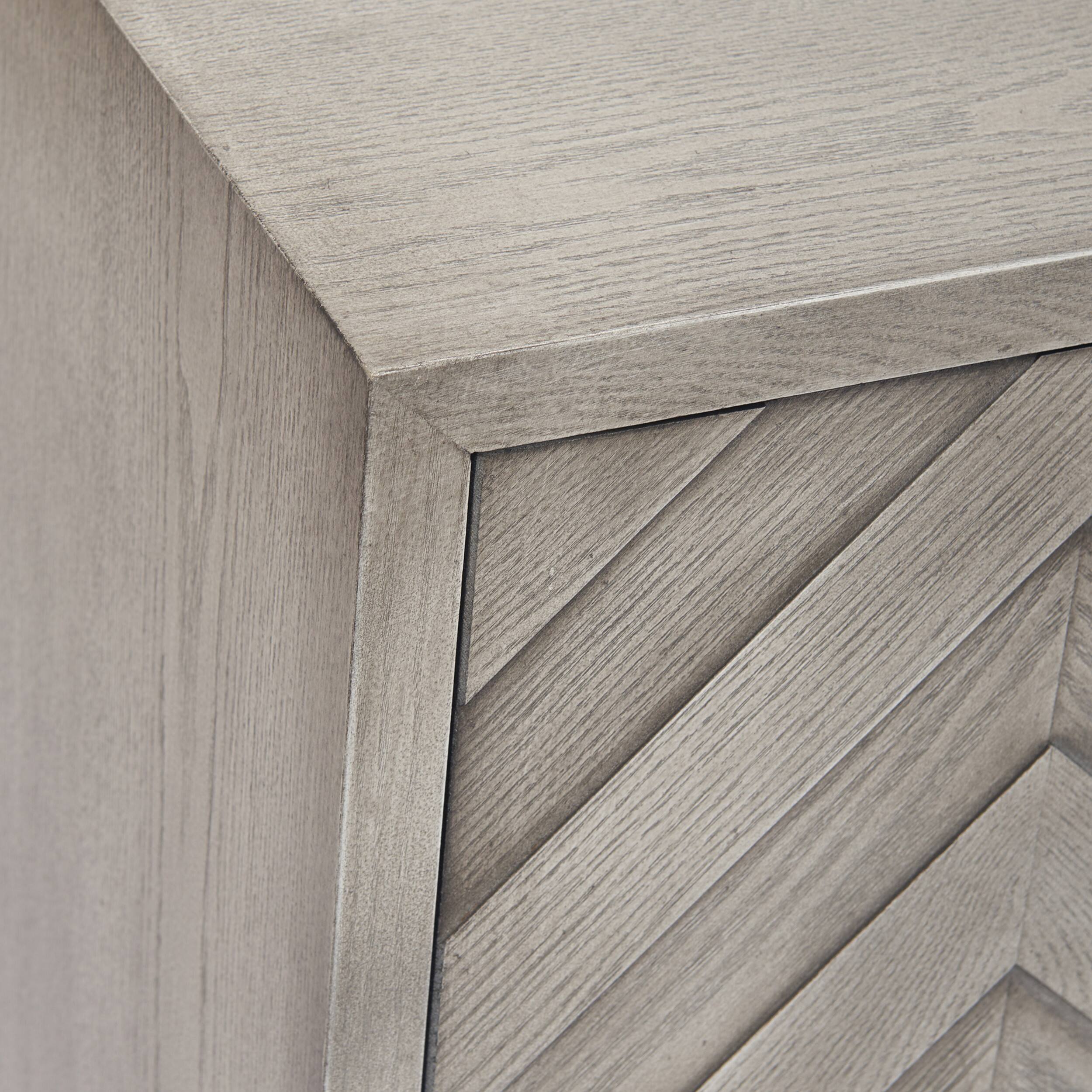 Alt View 17. Finch - Friedman Bar 2-Door Cabinet with Wine Storage - Gray.