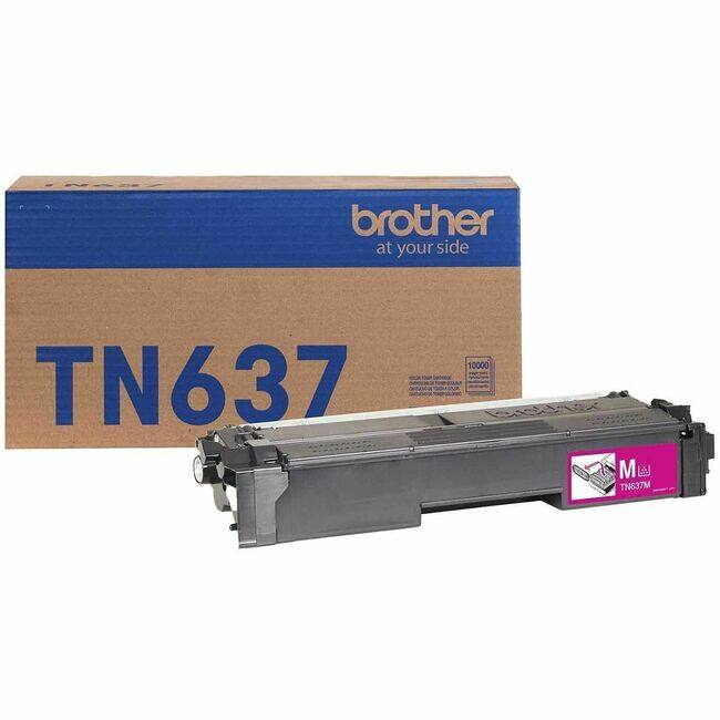 Brother - TN637M Original Ultra High Yield Laser Toner Cartridge - Magenta - 1 Each - 10000 Pages